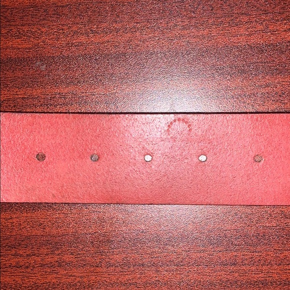 Salvatore Ferragamo Red Leather Belt - Picture 5 of 5